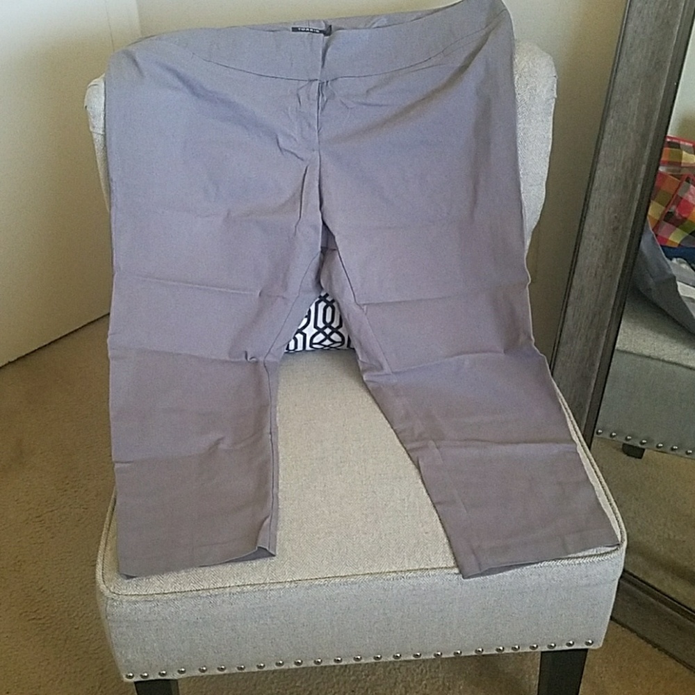 Gray Torrid work ankle pants